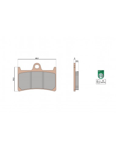 Plaquettes de frein AV Malossi TMAX 560 20-24 TMAX 530 17-19 TMAX 500 08-11